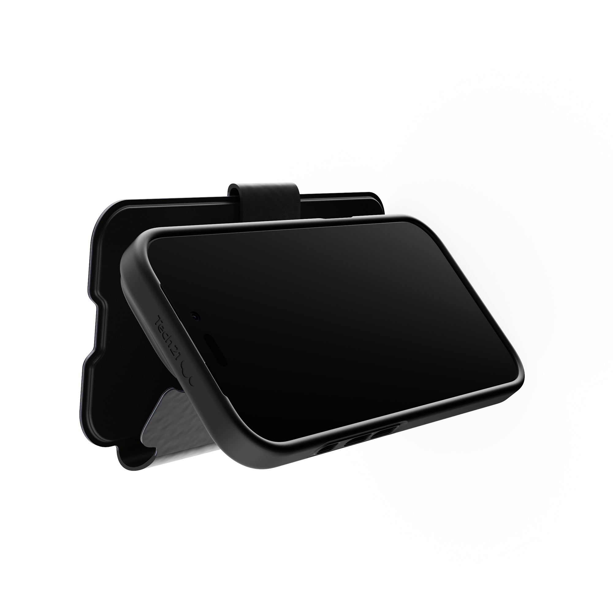 Tech21 EvoLite Wallet iPhone 16 Pro Hülle Schwarz Kartenfach