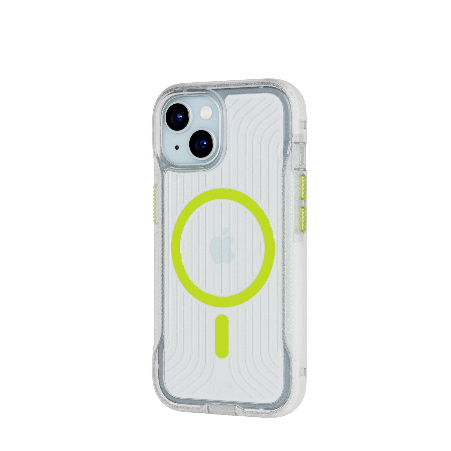 Tech21 FlexPro iPhone 13/14/15 Handyhülle Clear Neon