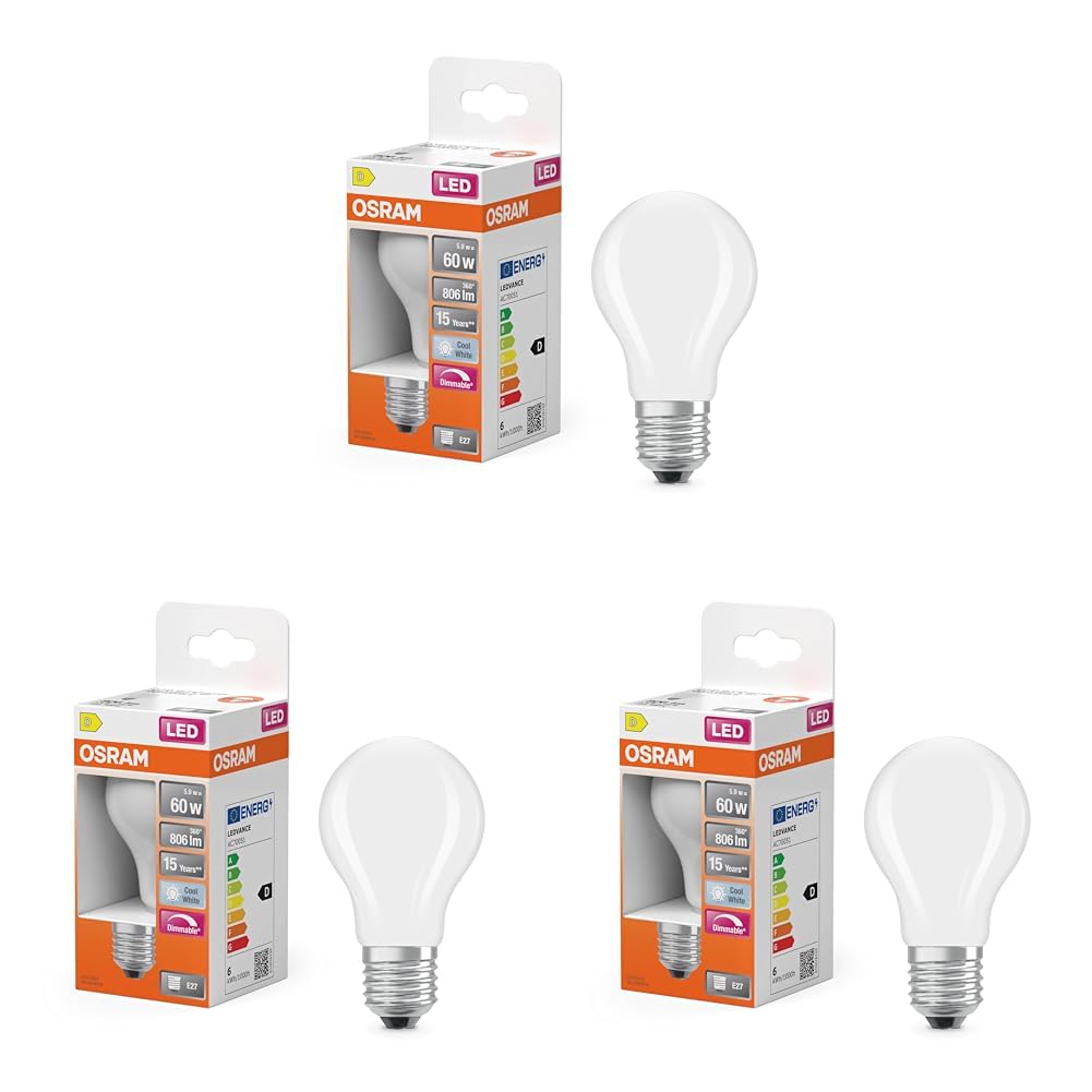 ams OSRAM Superstar Classic A 60 Filament LED-Lampe E27 4000K
