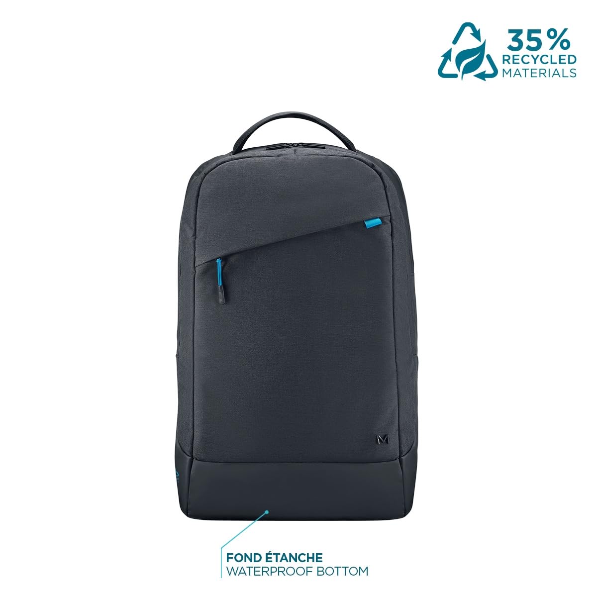 Mobilis Laptop-Rucksack 14-17 Zoll Schwarz recycelt