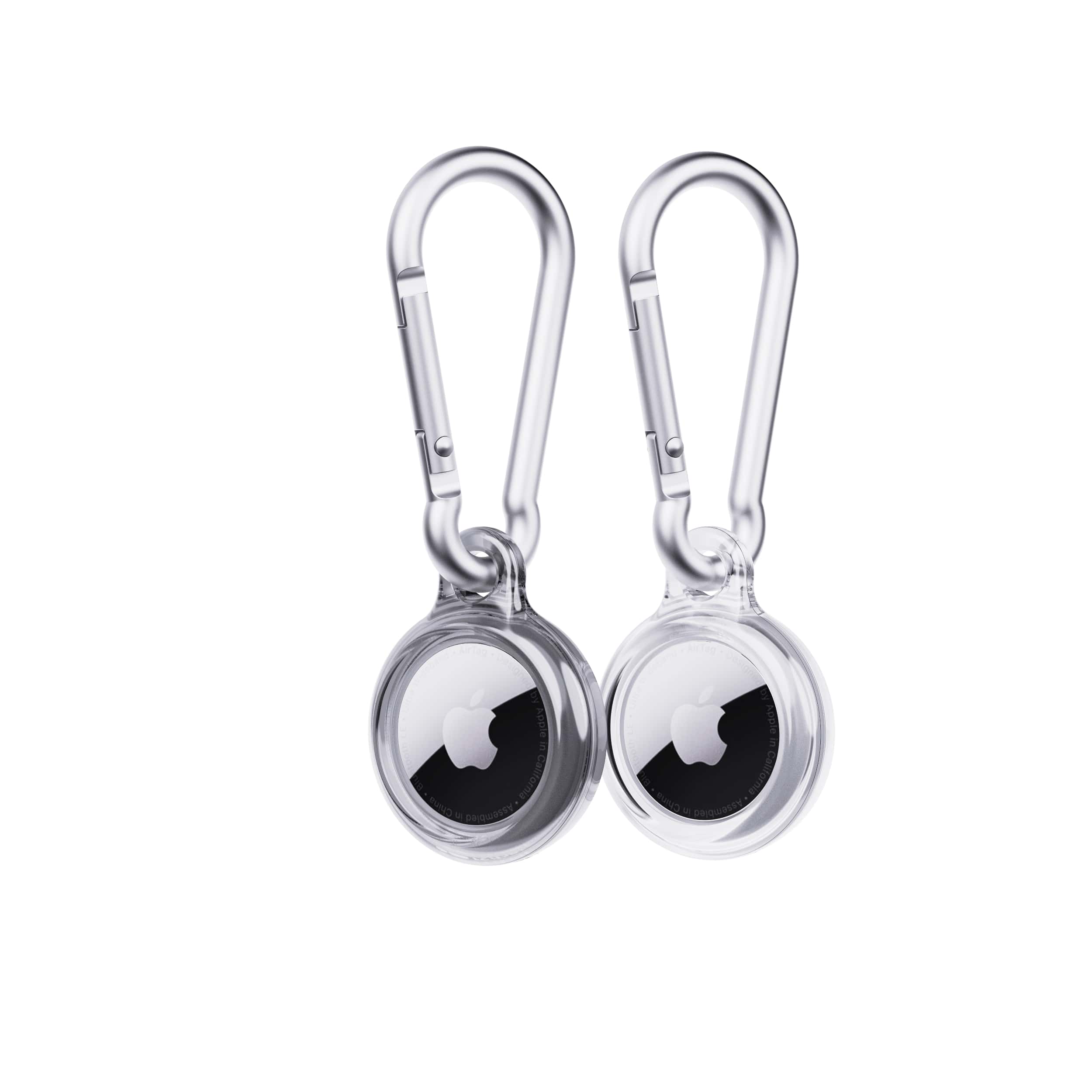 Tech21 EvoPop AirTag Hülle 2er Space Grey Clear