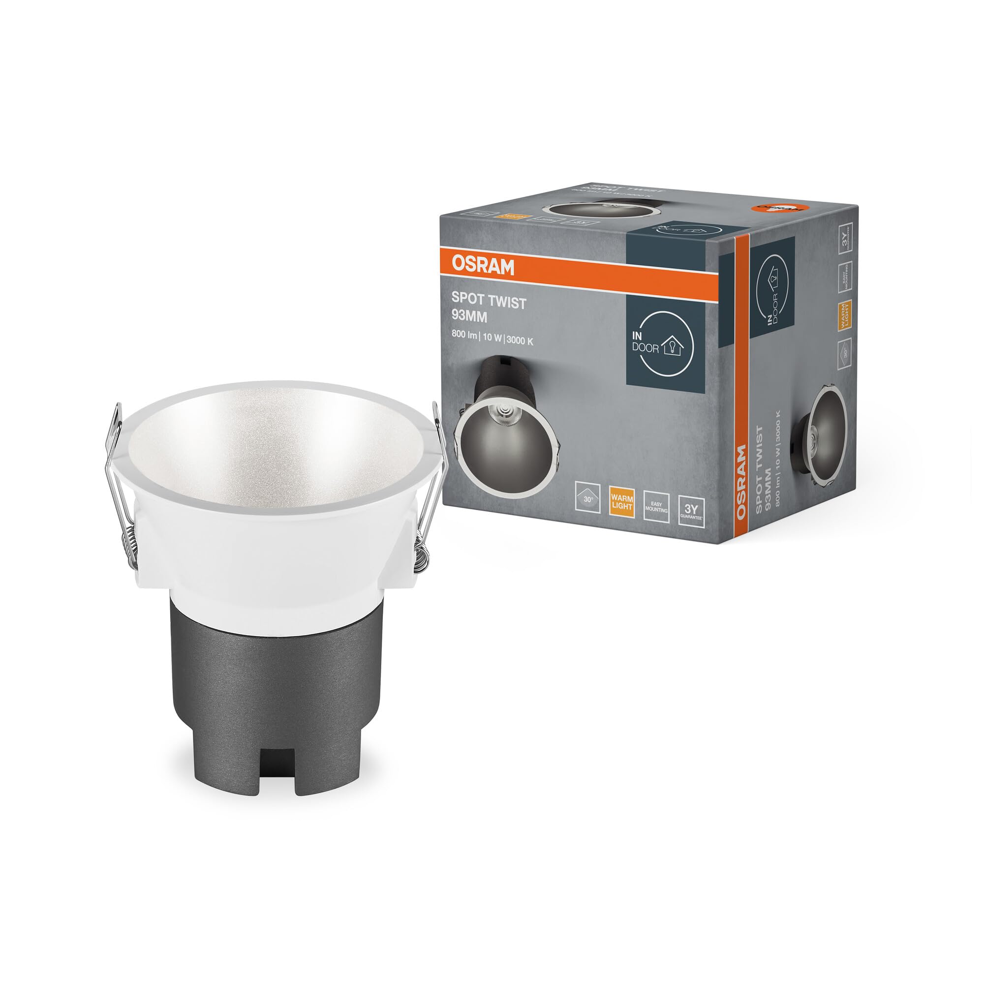 OSRAM SMART+ SPOT TWIST Einbau-Downlight silber 10W 3000K