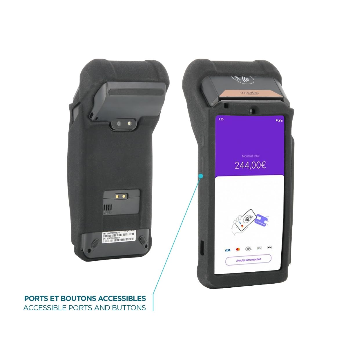 Mobilis PROTECH Ingenico DX 8000 Schutzhülle Silikon