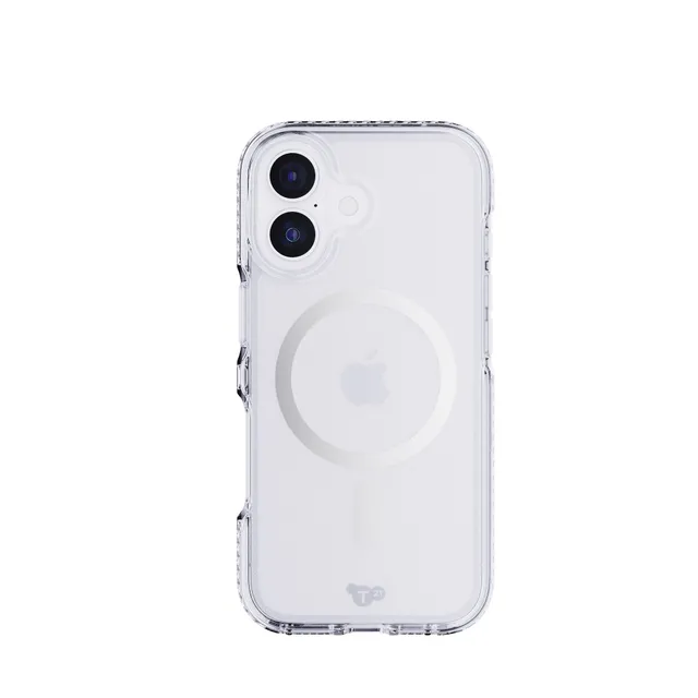 Tech21 EvoCrystal iPhone 17 Hülle Metallic Silver MagSafe