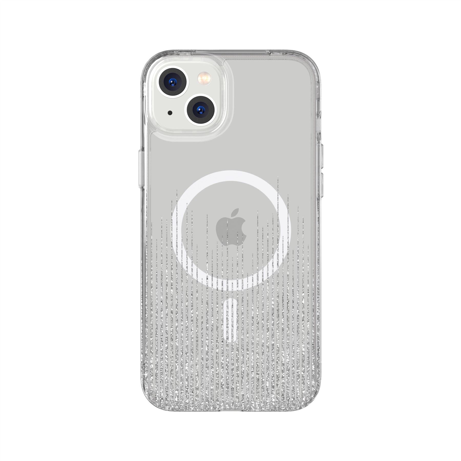 Tech21 EvoArt iPhone 14 Plus Hülle Sparkle Rain MagSafe