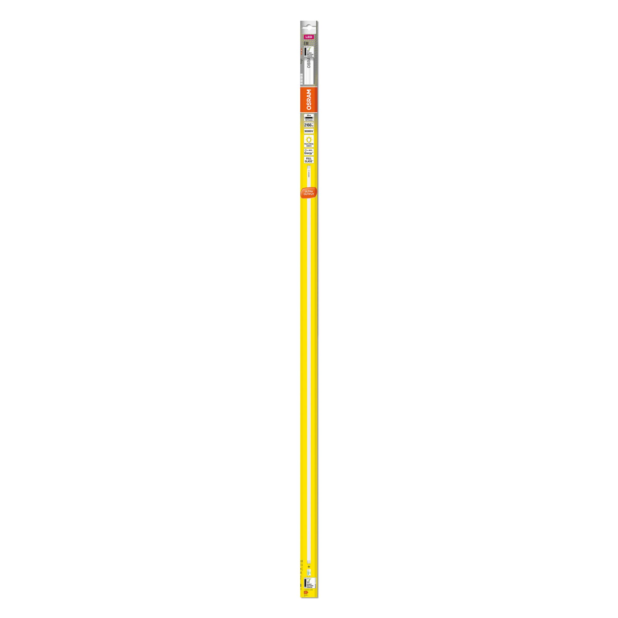 Osram SubstiTUBE LED-Röhre T8 3000K 20W 8er-Pack