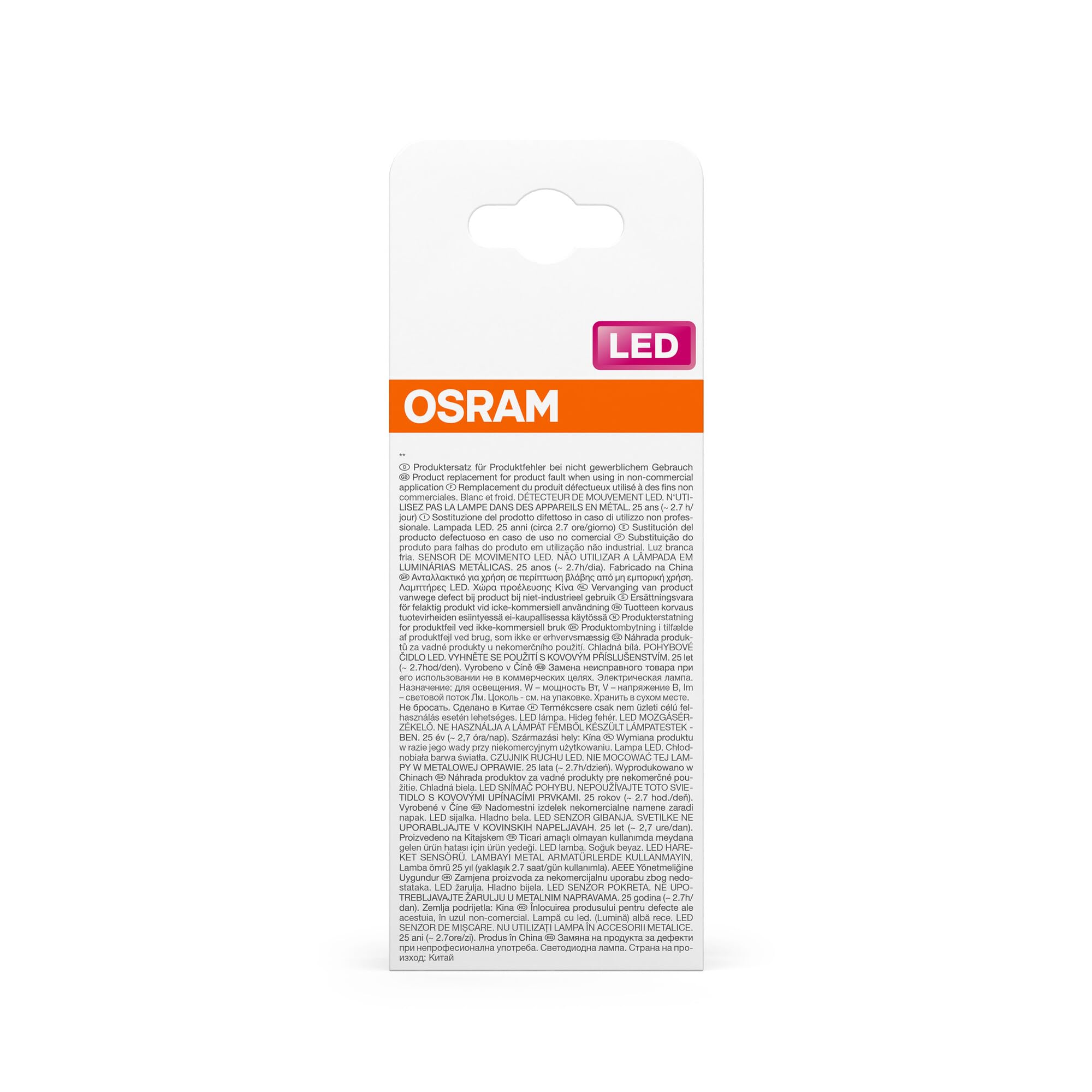ams OSRAM SMART+ Star A 60 Sensor LED-Lampe E27 4000K