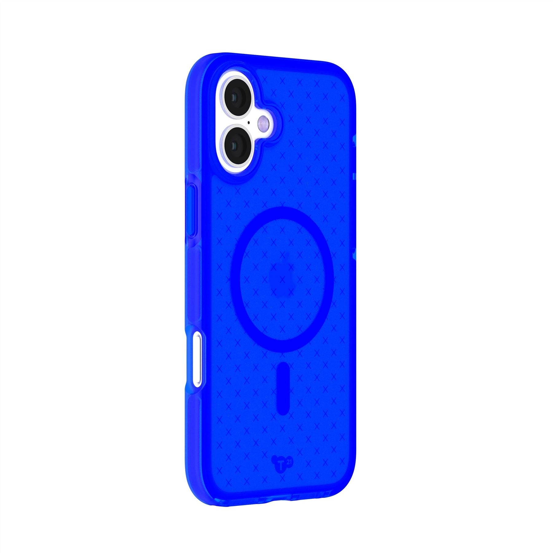 Tech21 EvoCheck iPhone 16 Plus Hülle Cobalt Blue MagSafe