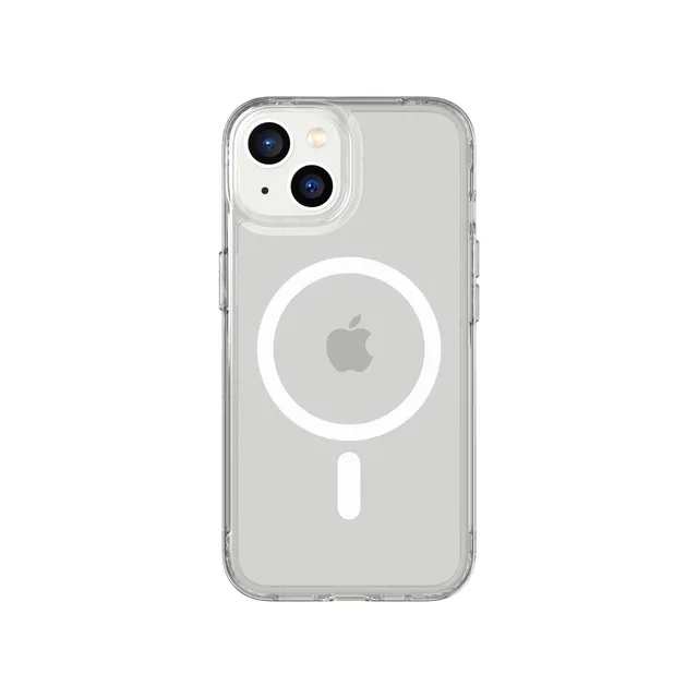 Tech21 EvoClear MagSafe iPhone 17e/16e/15/14/13 Hülle Clear Anti-Gilb