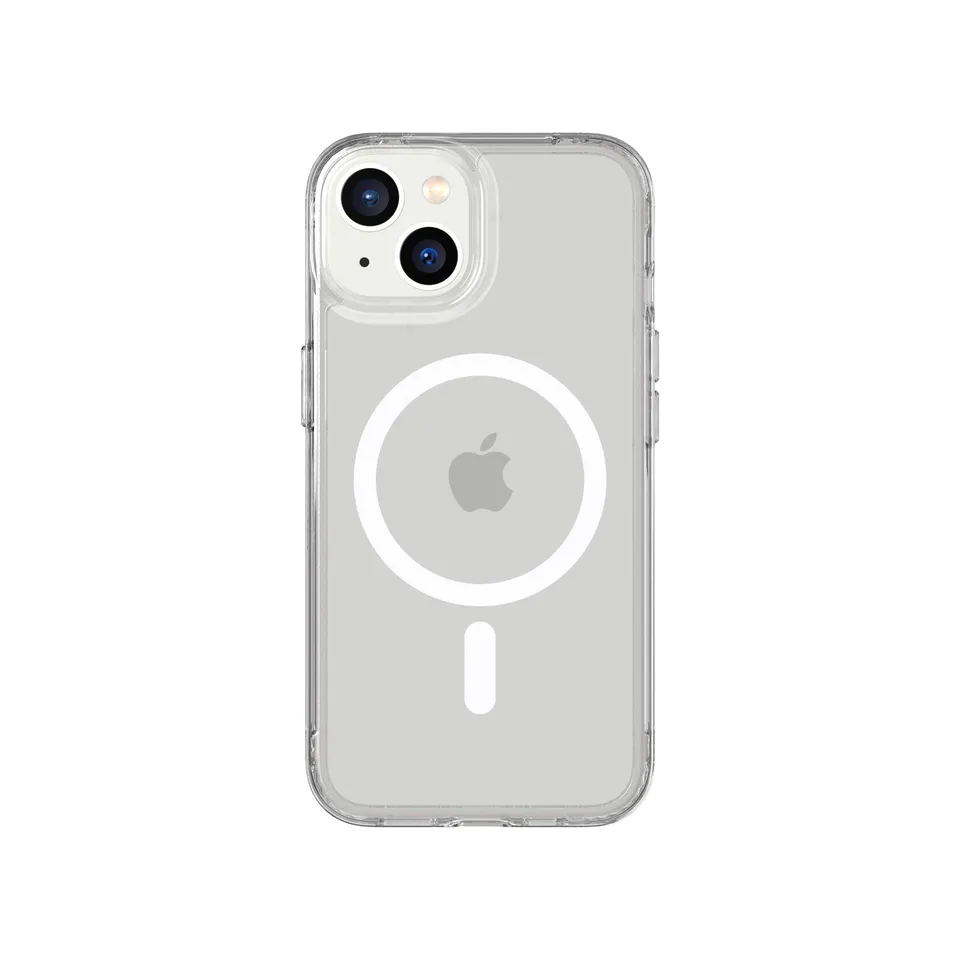 Tech21 EvoClear MagSafe iPhone 17e/16e/15/14/13 Hülle Clear Anti-Gilb