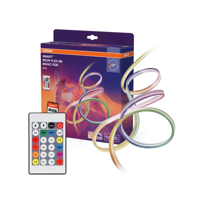 ams OSRAM Smart WiFi Neon Flex LED-Streifen 5m RGB IP44 dimmbar