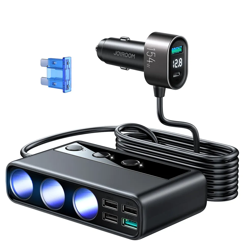 JOYROOM JR-CL06 Auto Verteiler Zigarettenanzünder 9-Port