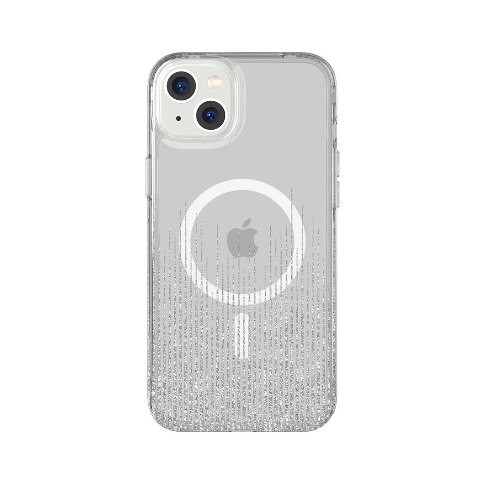 Tech21 EvoArt iPhone 14 Plus Hülle Sparkle Rain MagSafe