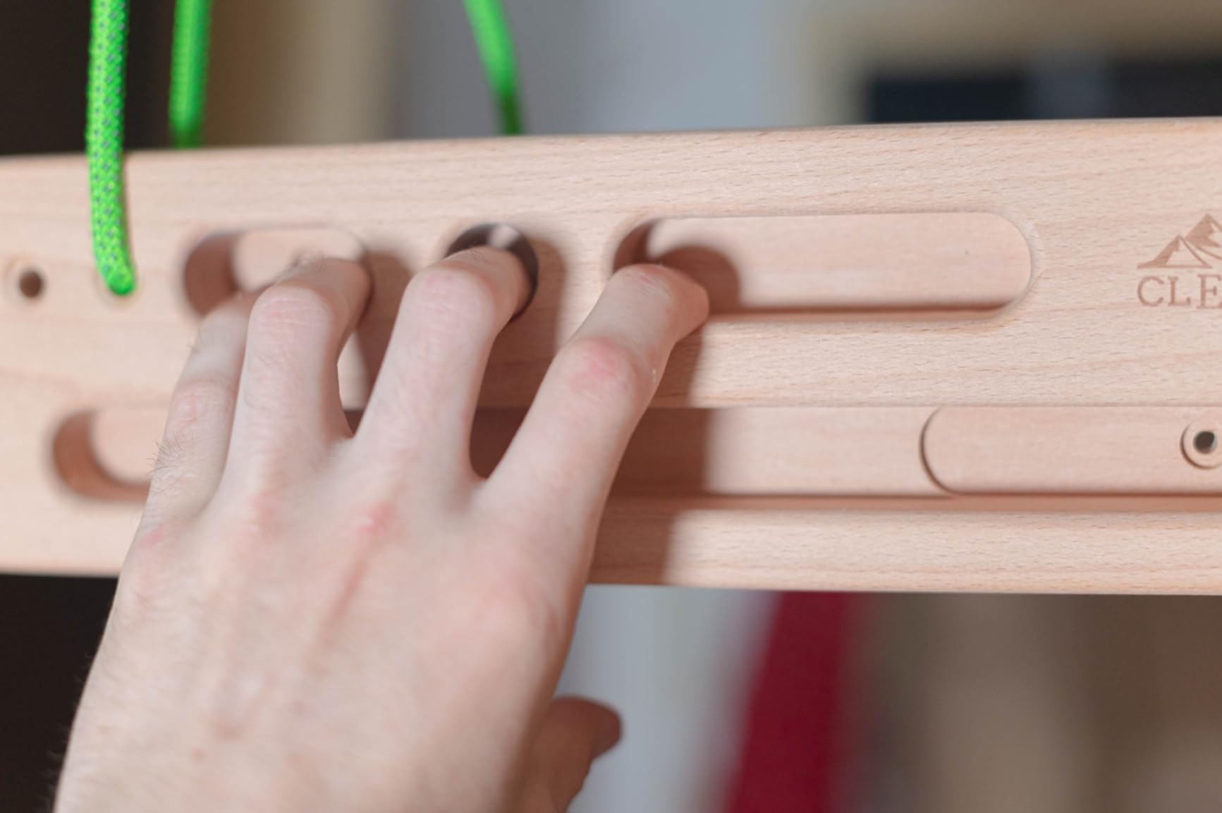 Clevo Fingerboard Flex Hangboard Holz 2 Griffreihen