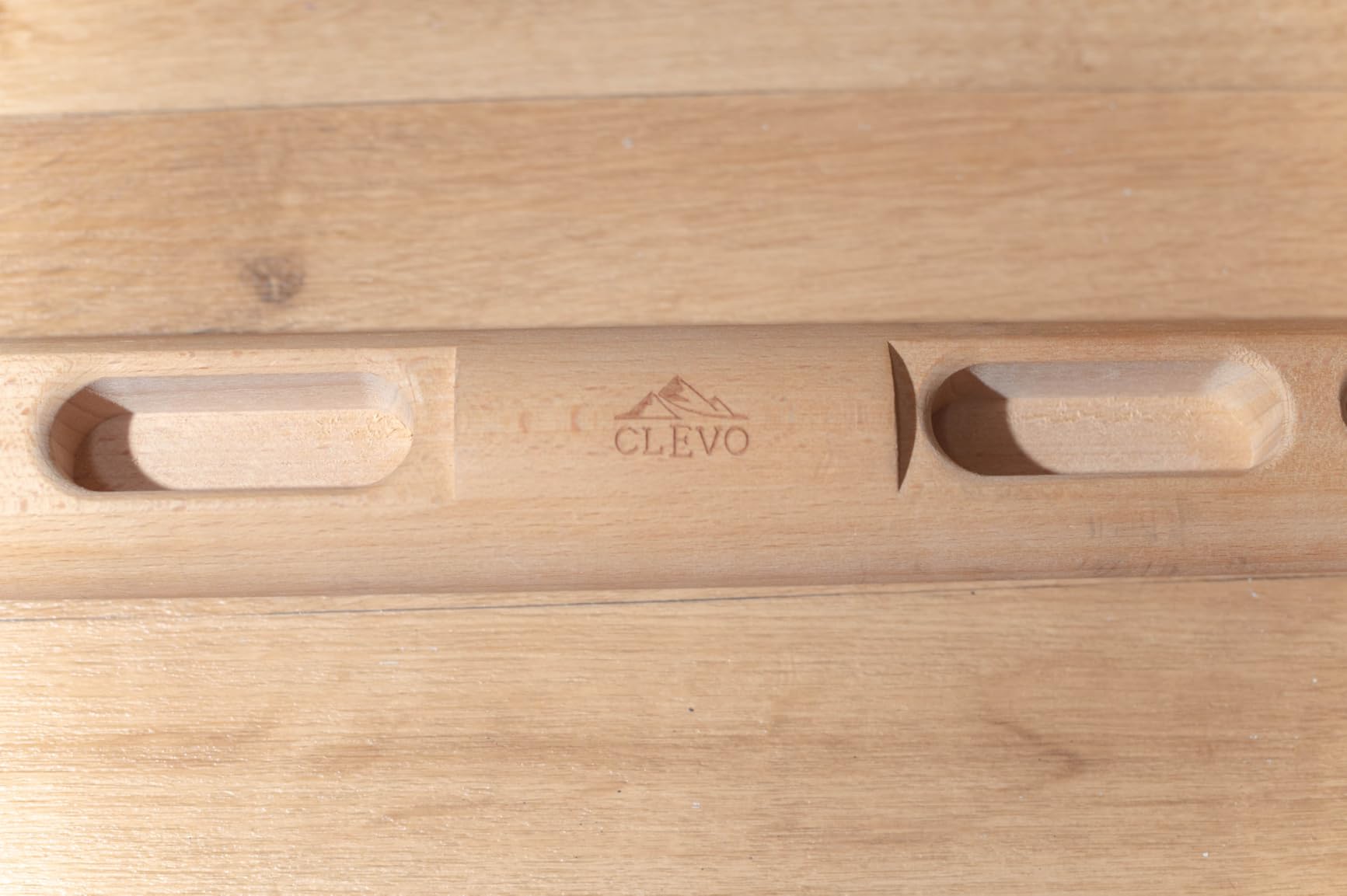Clevo Fingerboard Slim Hangboard Holz mobil Seilaufhängung