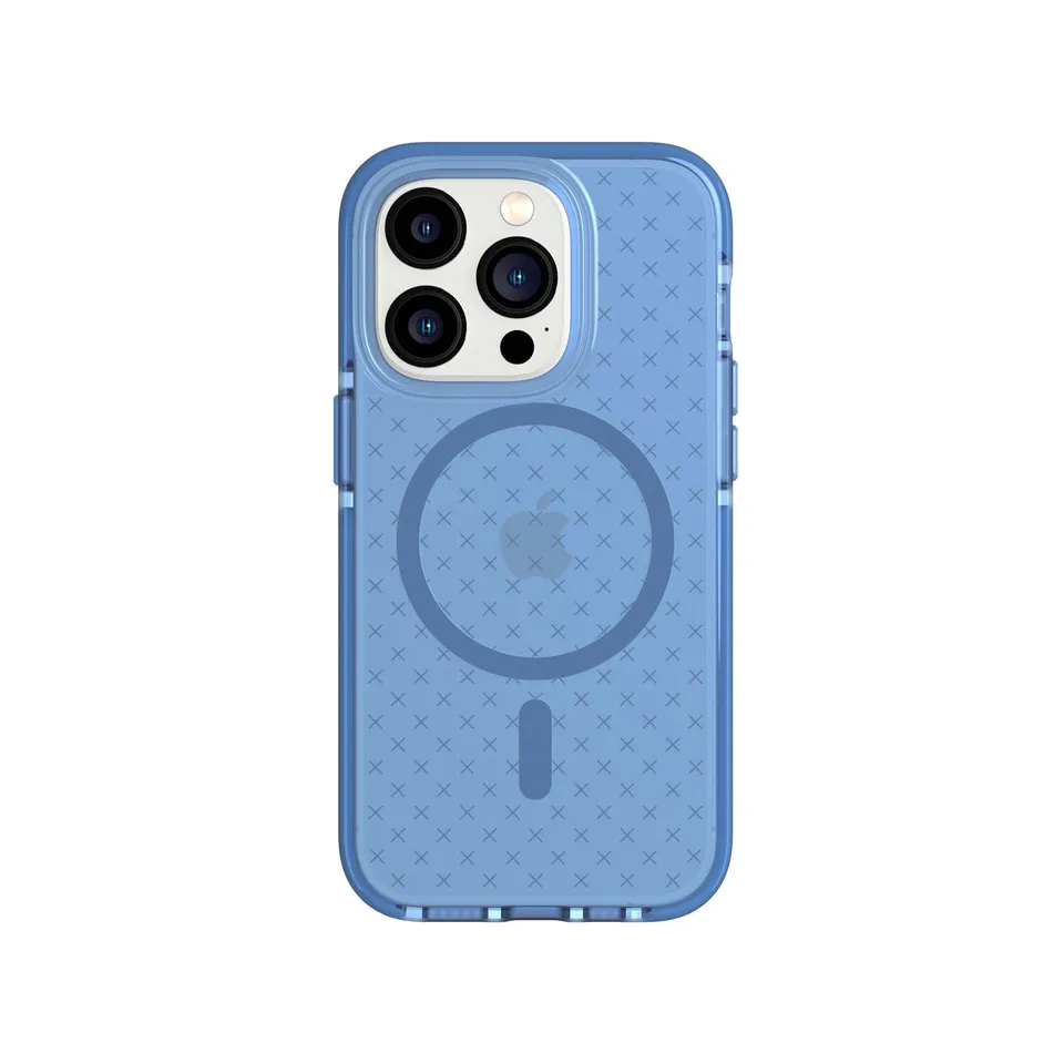 Tech21 EvoCheck iPhone 14 Pro Hülle MagSafe tranquil blue