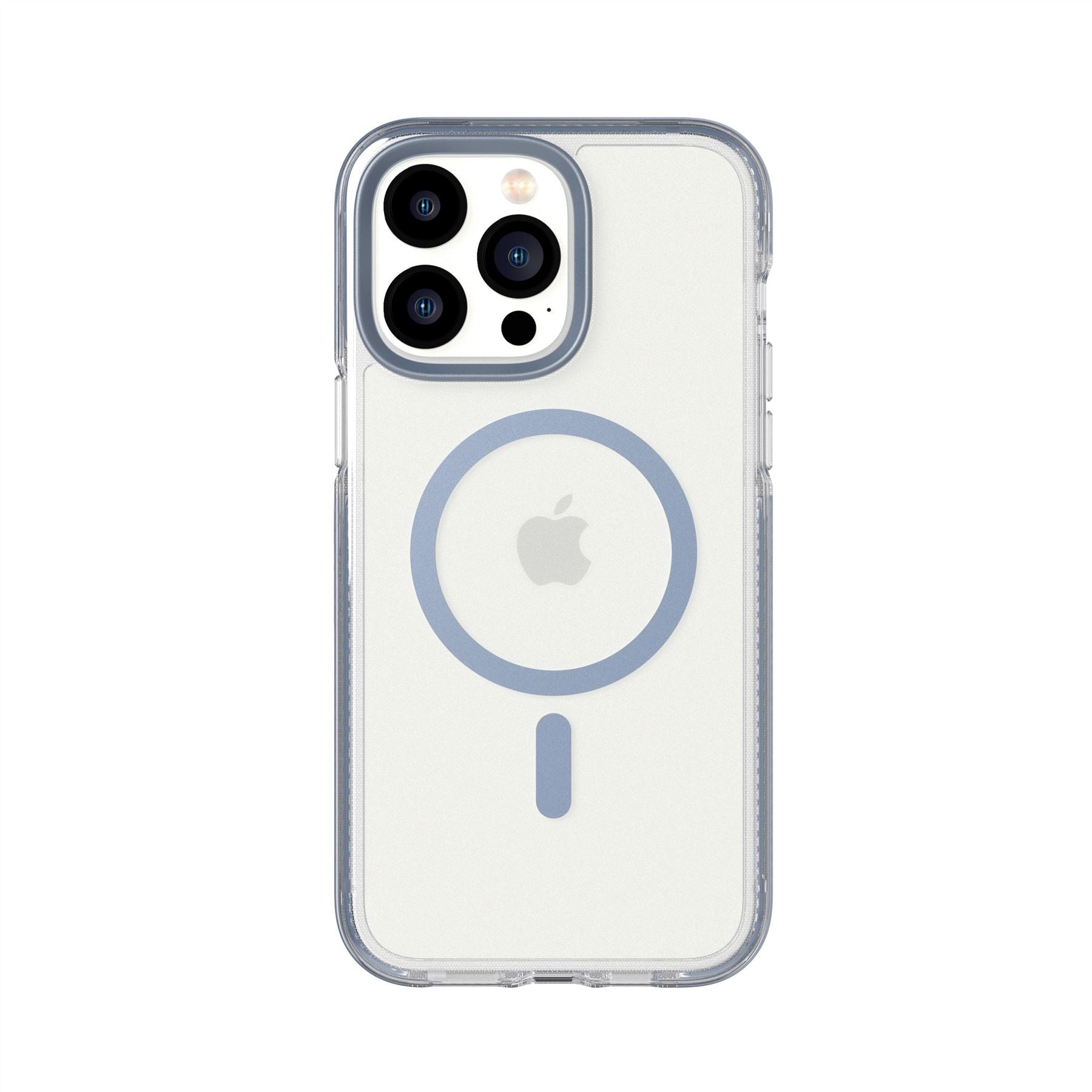 Tech21 EvoCrystal iPhone 14 Pro Max Handyhülle Steel Blue MagSafe