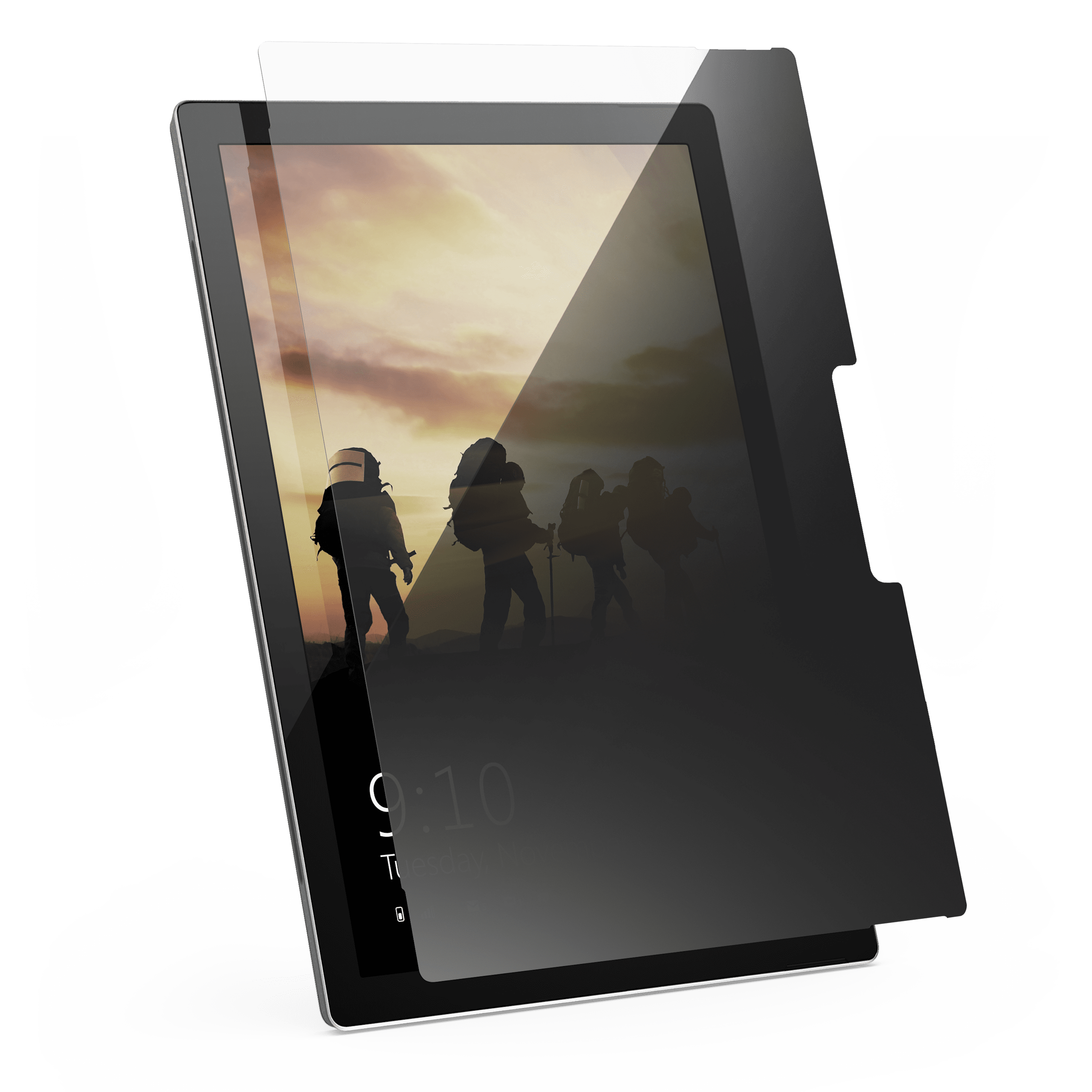 UAG Standard Issue Panzerglas für Surface Go mit Blickschutz 9H