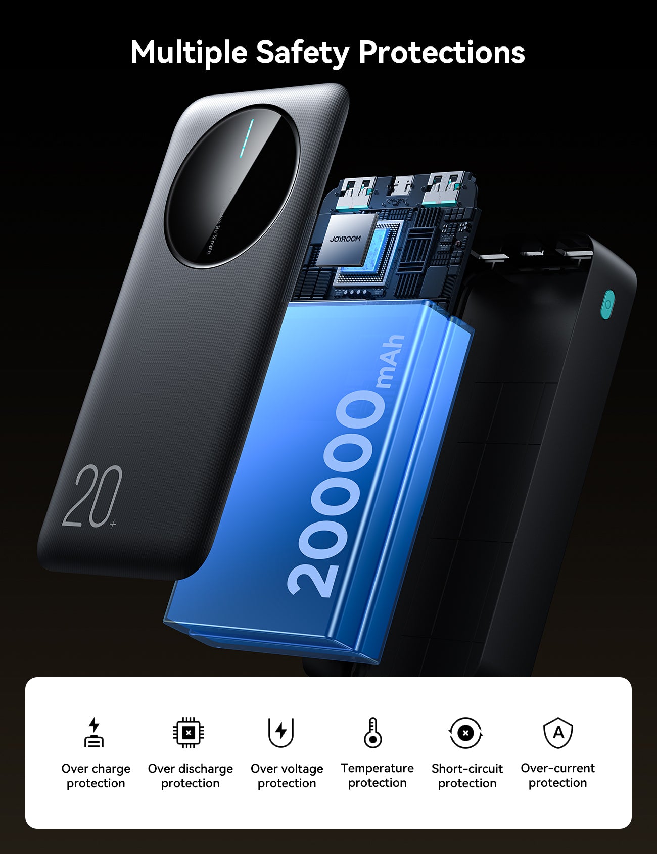 JOYROOM JR-PBF14 Powerbank 20000mAh Titanium