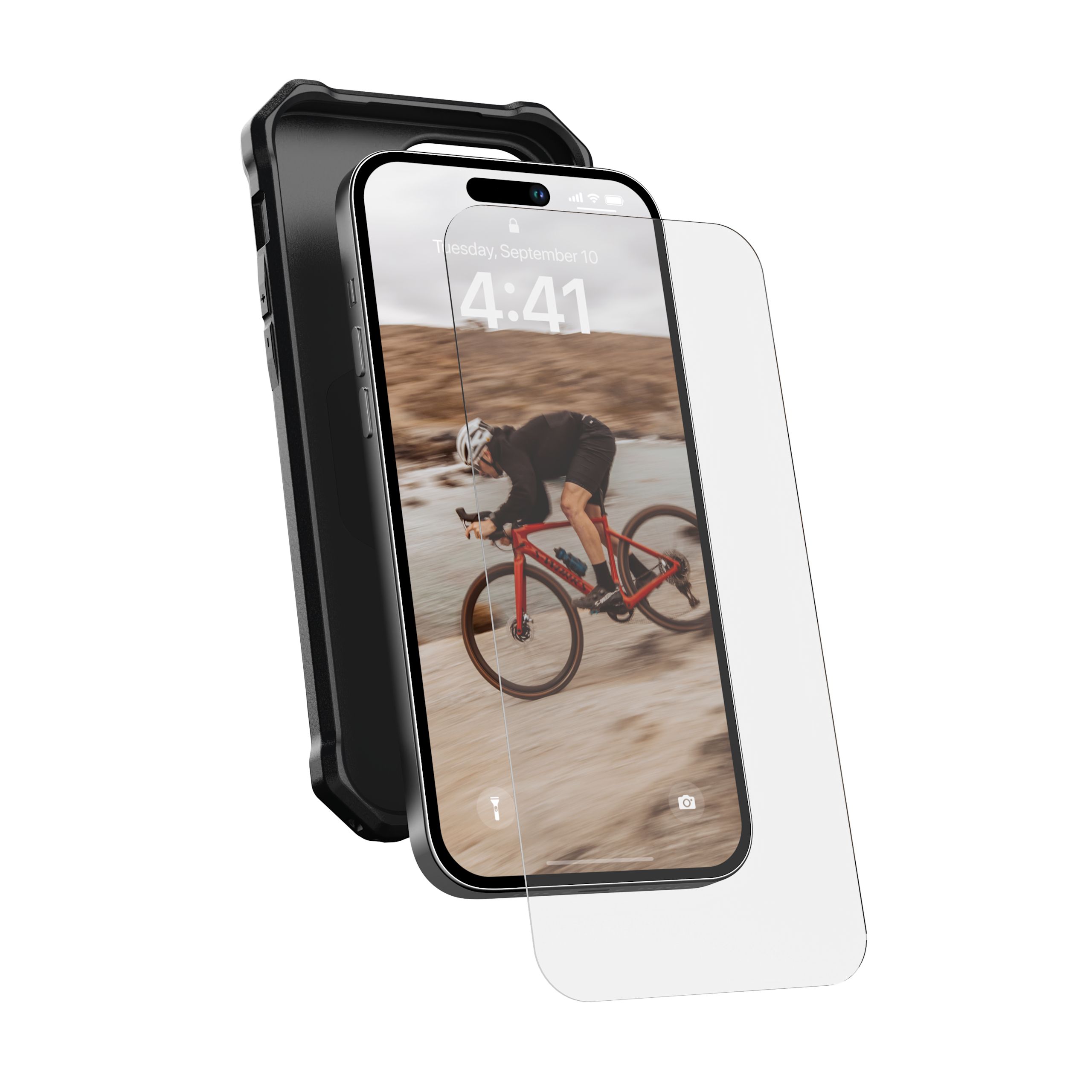 UAG Standard Issue Glas Displayschutz iPhone 14 Pro Max