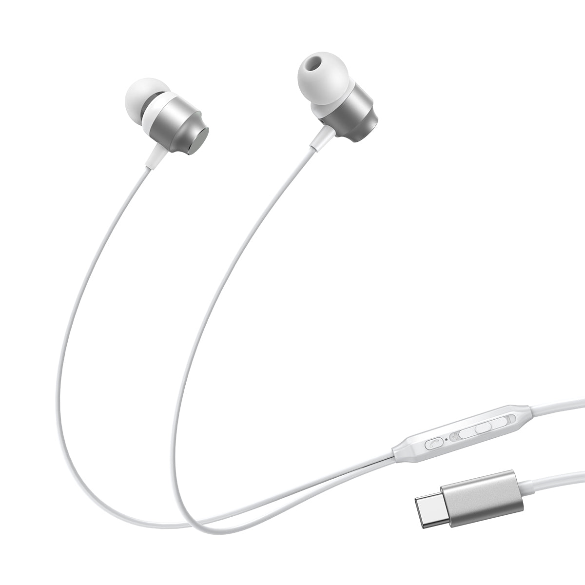 JOYROOM JR-EC06 In-Ear Kopfhörer USB-C Weiß Metall