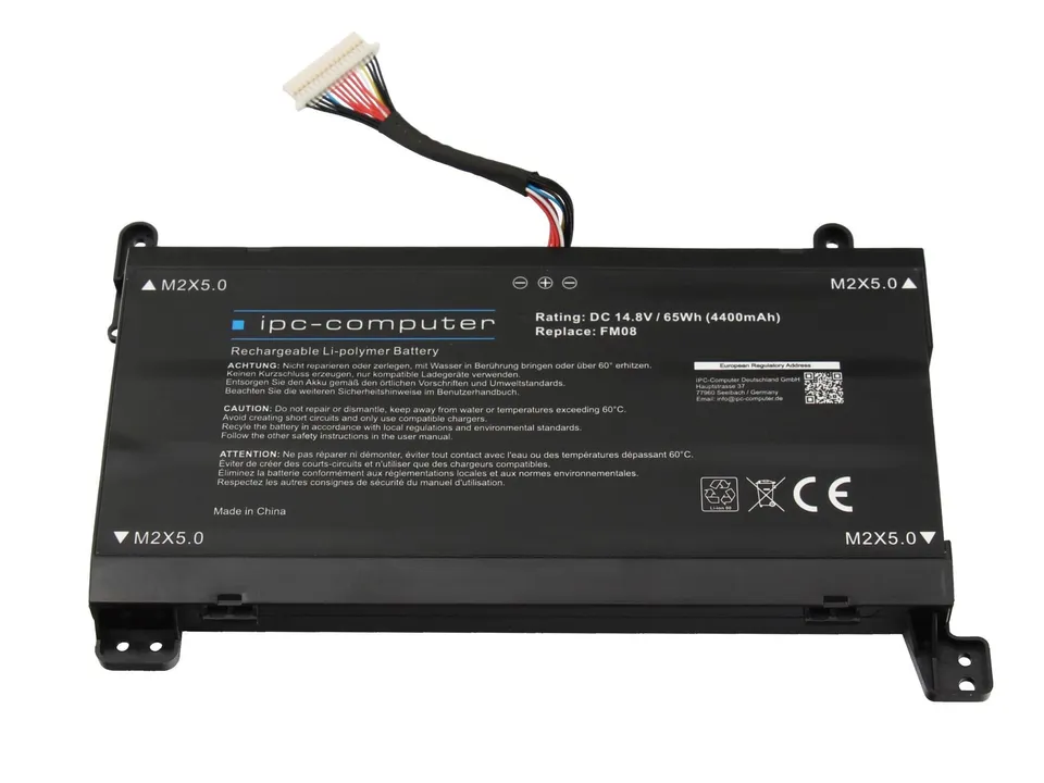IPC-Computer Akkus 922753-421 Laptop Akku 65Wh 16-Pin