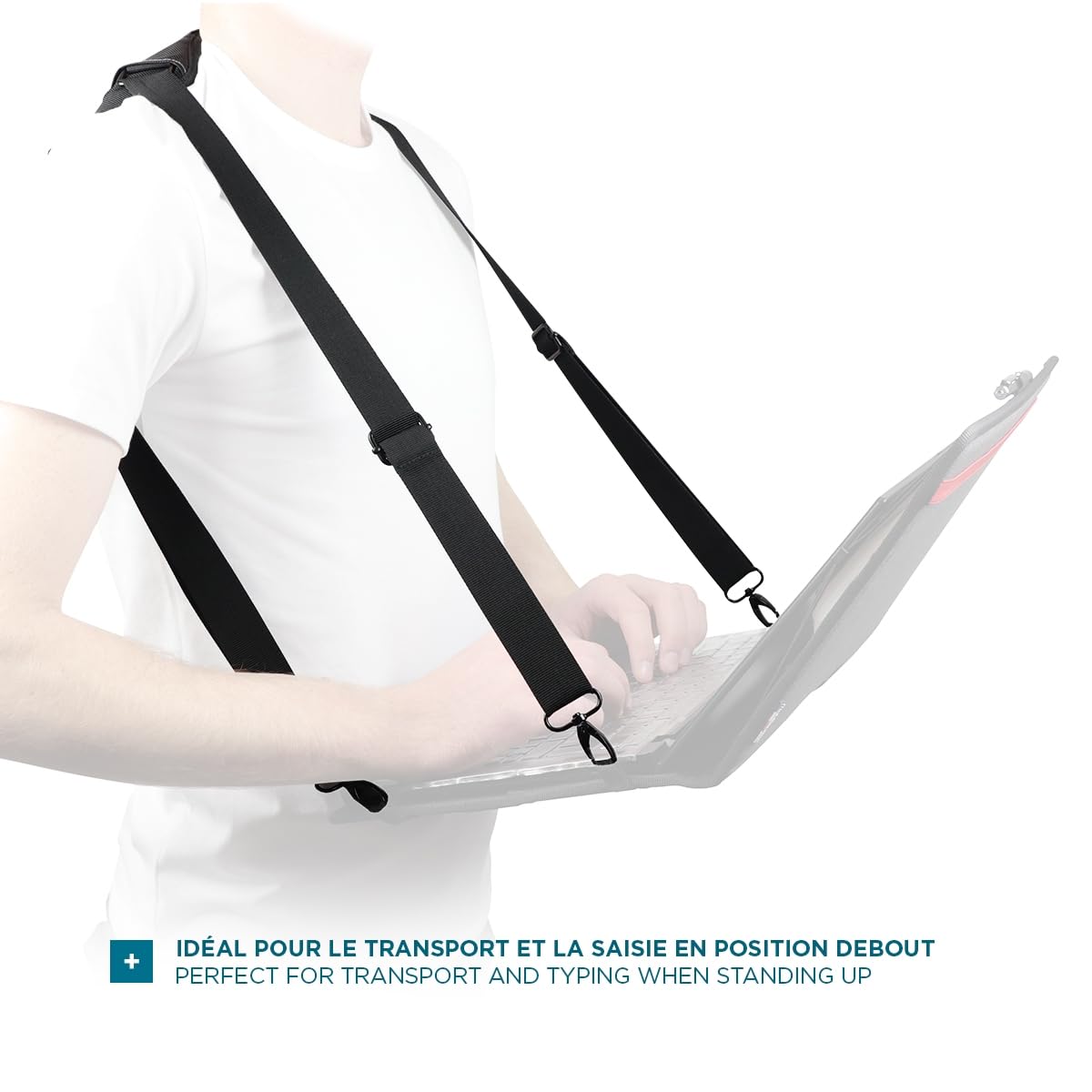 Mobilis Laptop Tablet Tragegurt 4-Punkt Polyester 100-180cm