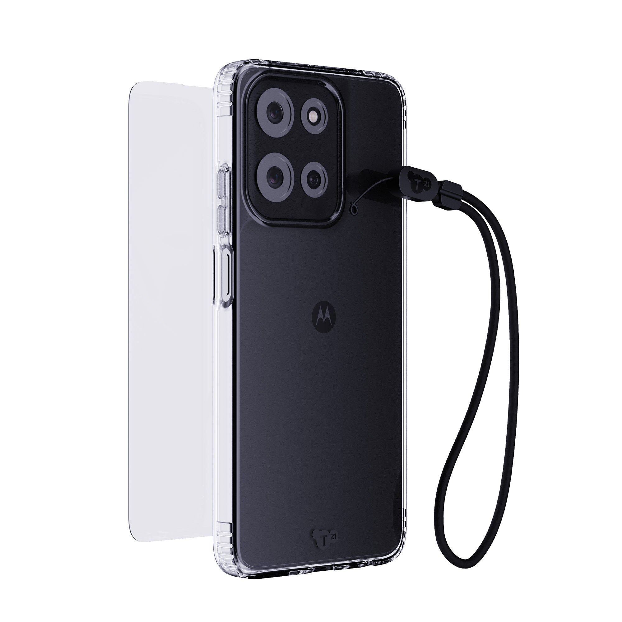 Tech21 EvoLite Motorola moto g Hülle Clear 3-in-1 Bundle Glas