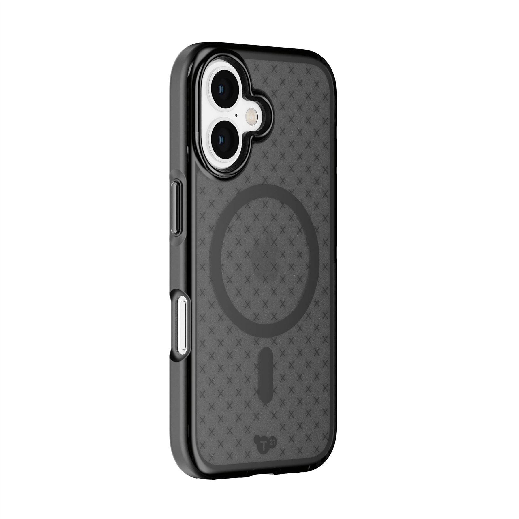 Tech21 EvoCheck iPhone 16 Hülle Smokey Black MagSafe 16ft