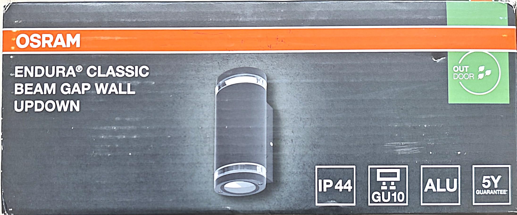 OSRAM SMART+ Beam Gap Außenwandleuchte GU10 dunkelgrau IP44