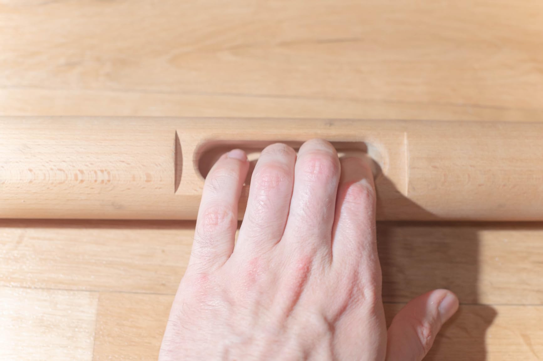 Clevo Fingerboard Slim Hangboard Holz mobil Seilaufhängung