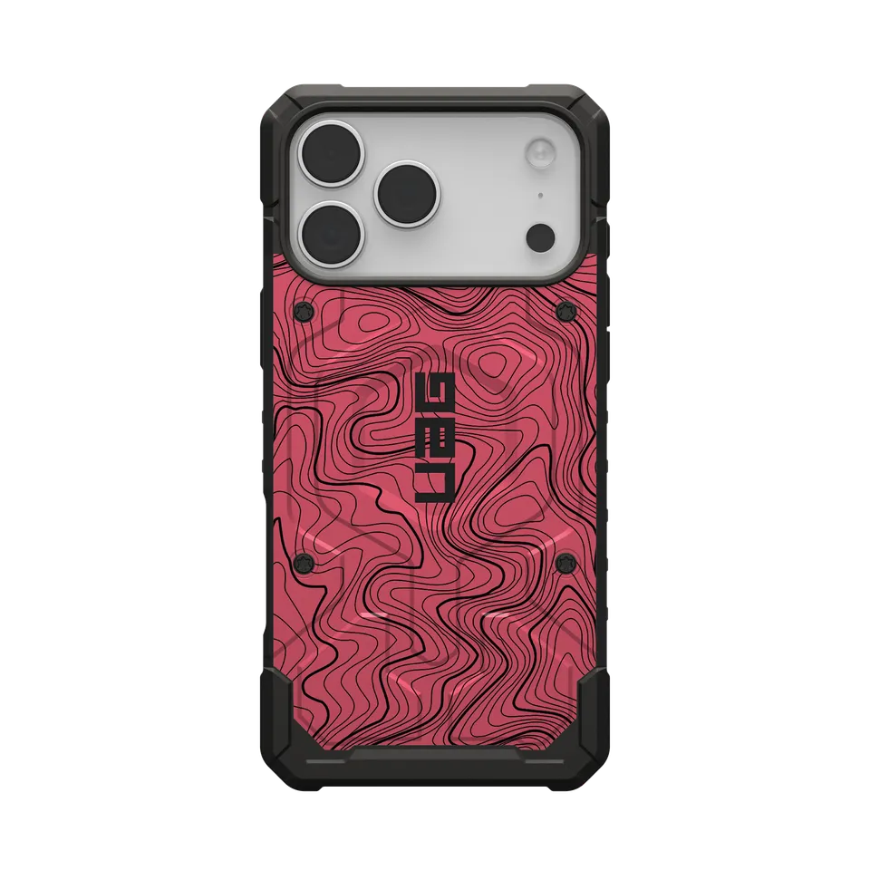 UAG Pathfinder iPhone 17 Pro Max Hülle Pink Topography
