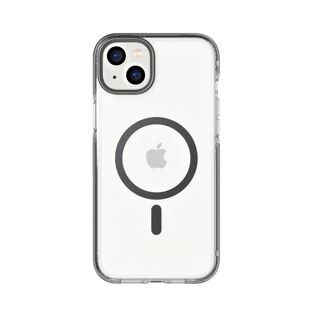 Tech21 EvoCrystal iPhone 14 Plus Hülle Graphit Schwarz MagSafe