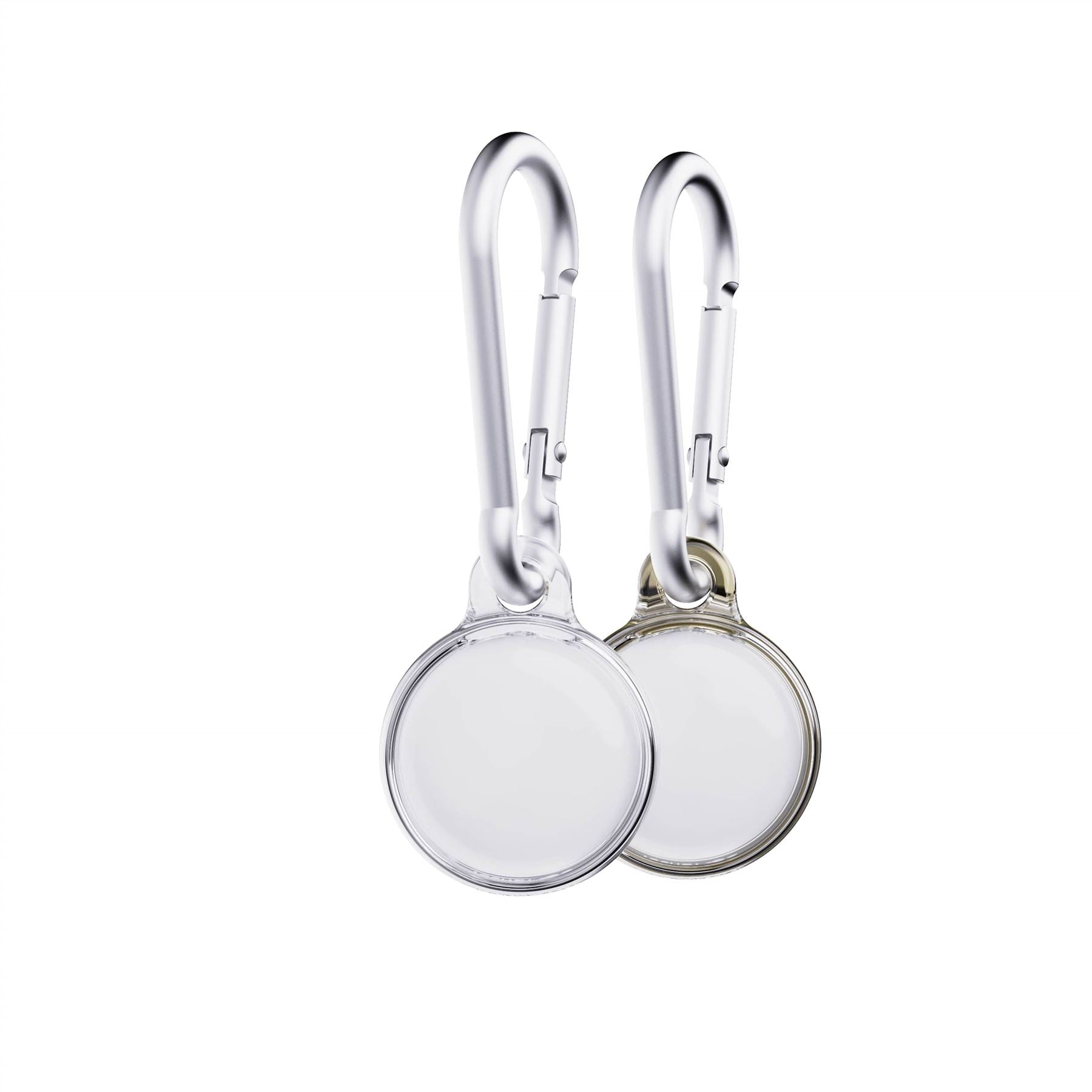 Tech21 EvoPop AirTag Hülle Gold Clear 2er Pack Stoßschutz