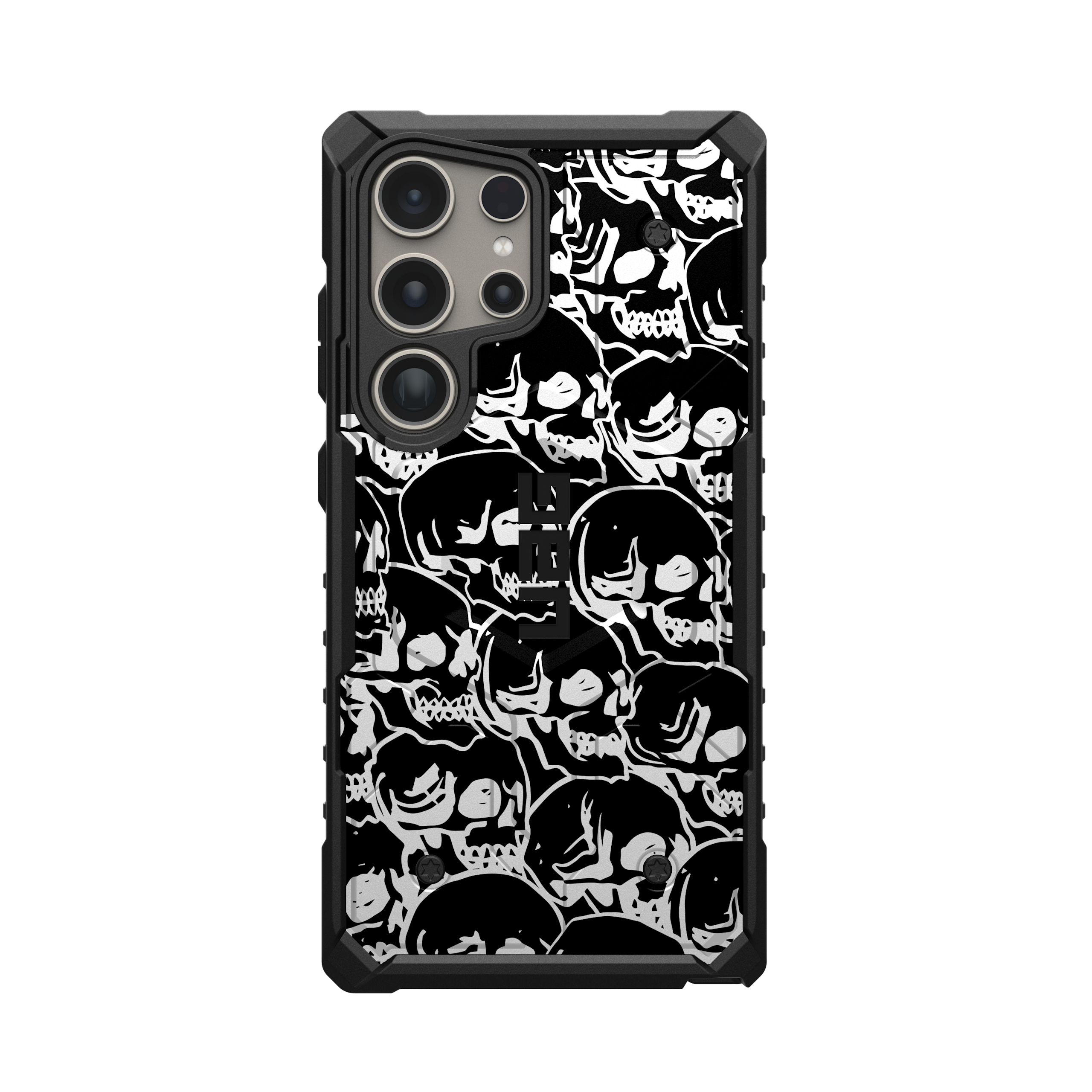 UAG Pathfinder Galaxy S26 Ultra Hülle Block 03 Black Skulls