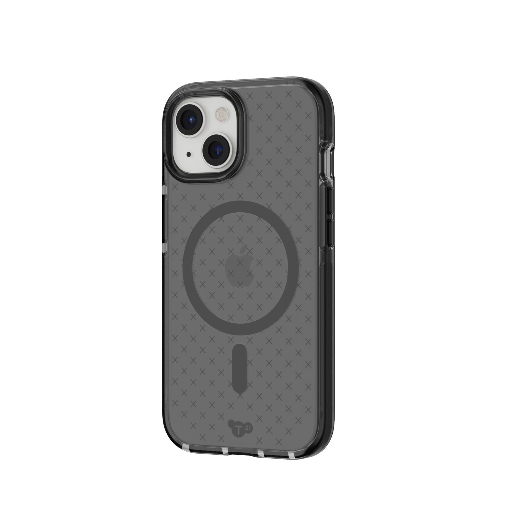 Tech21 EvoCheck MagSafe iPhone 15/14/13 Hülle Smokey Schwarz