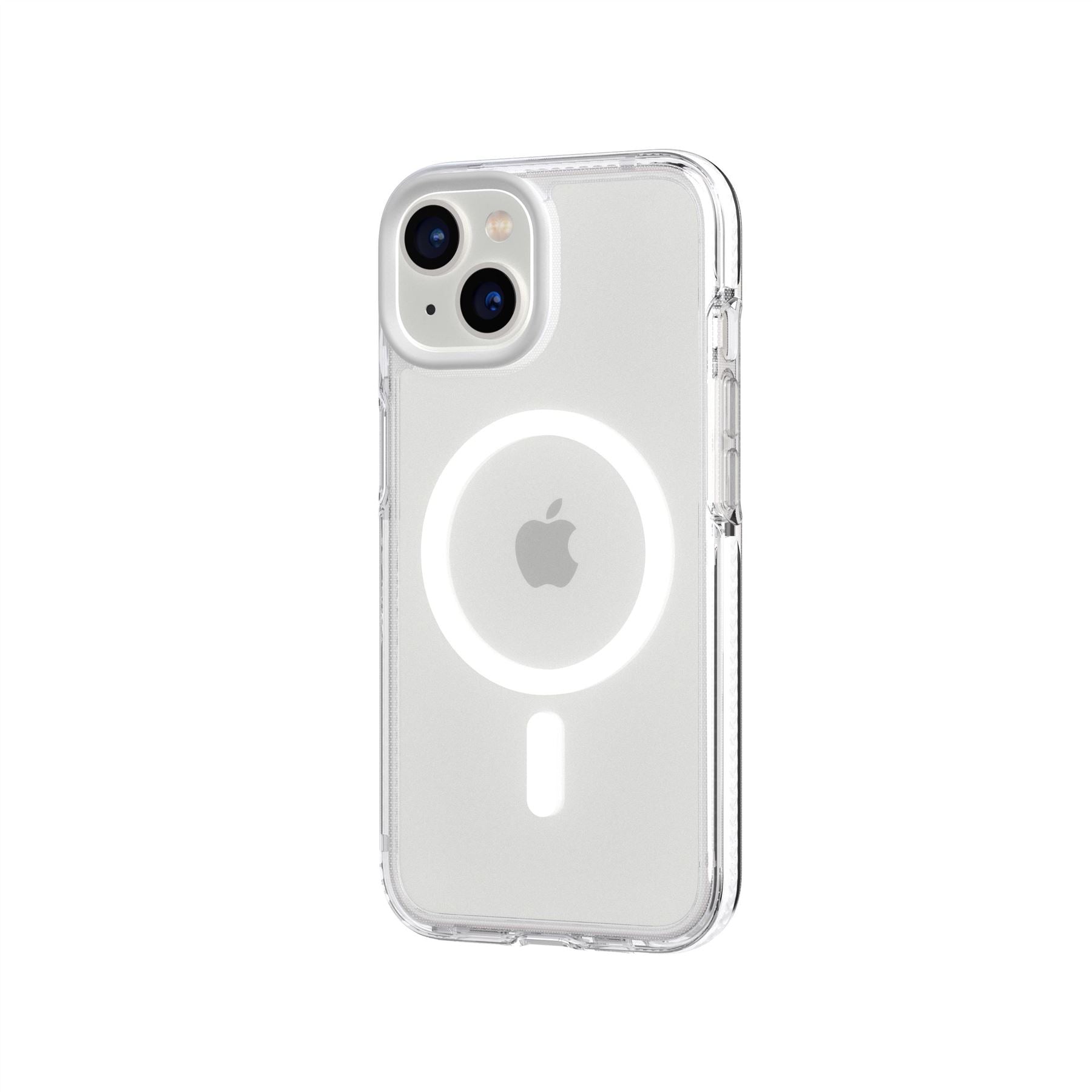 Tech21 EvoCrystal iPhone 15/14/13 Hülle Clear/White MagSafe