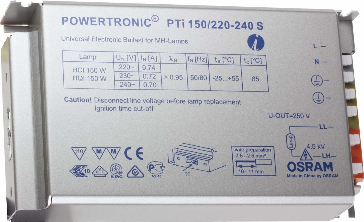 ams OSRAM PTI 150/220-240 S EVG Vorschaltgerät