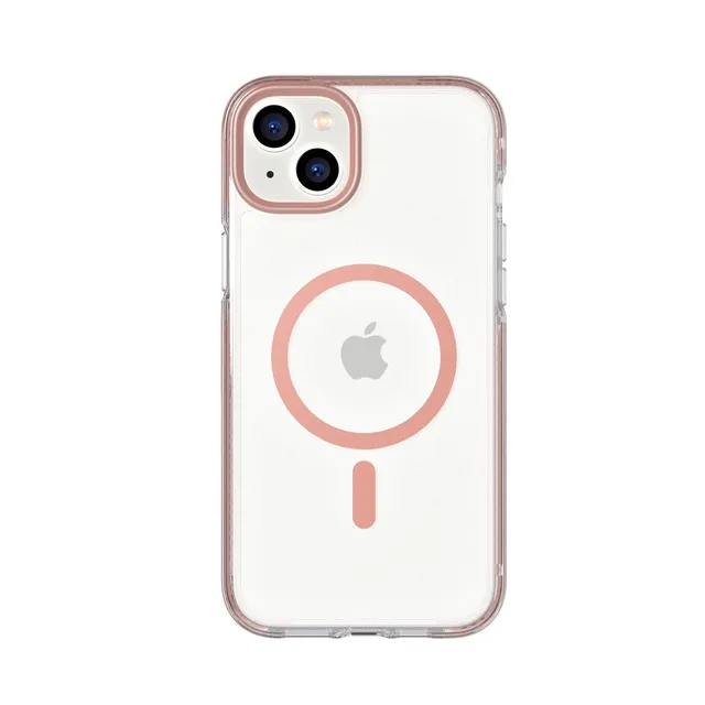 Tech21 EvoCrystal iPhone 14 Plus Hülle MagSafe Rose Gold