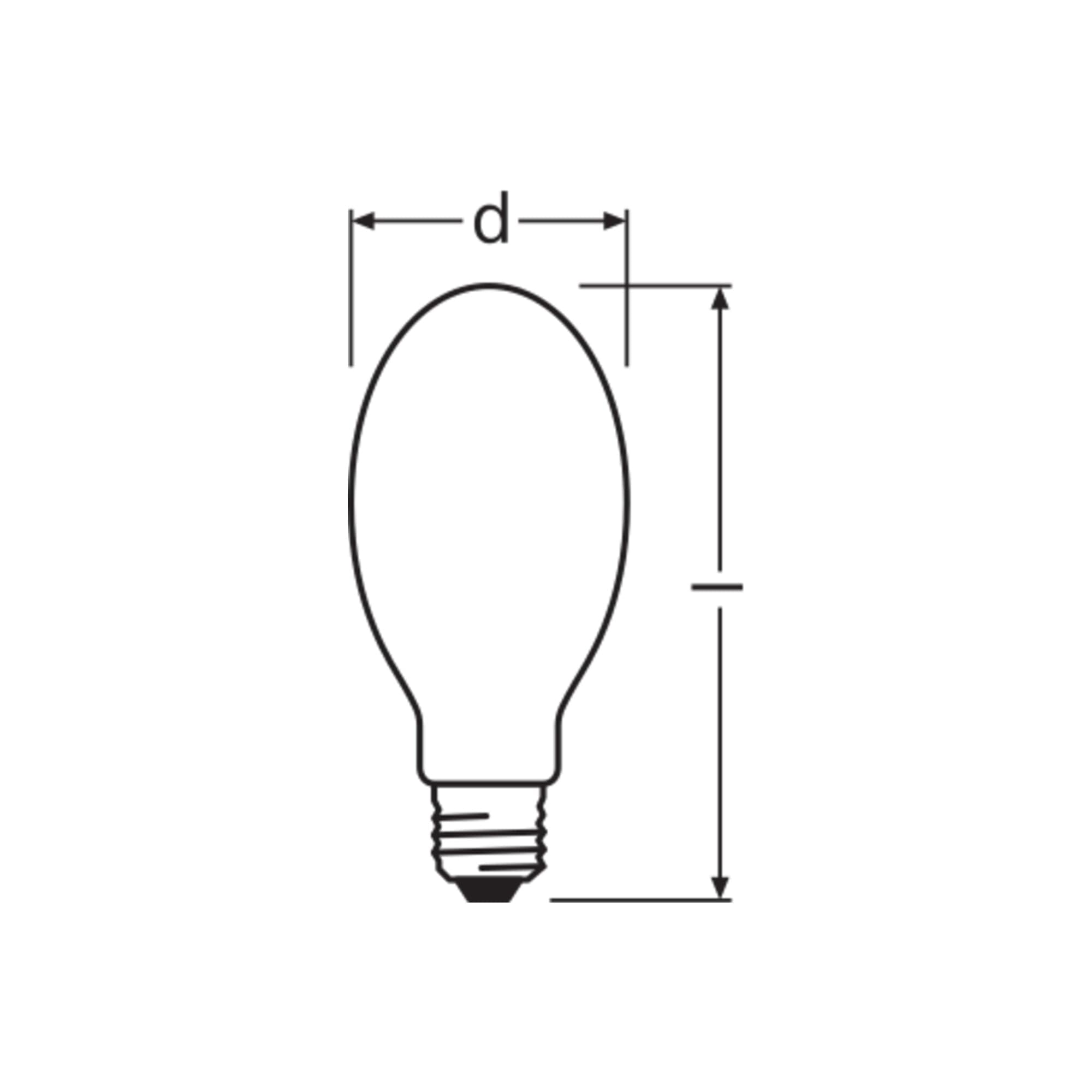 OSRAM VIALOX NAV-E 50W/I E27 Natriumdampflampe 50W