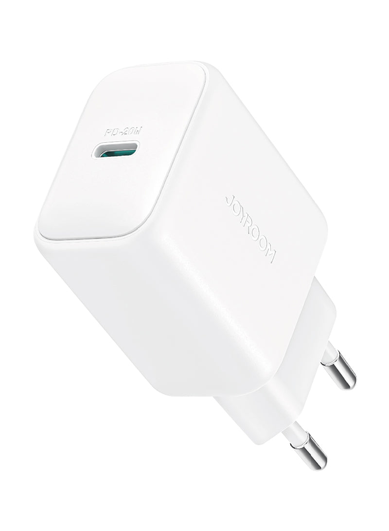 JOYROOM JR-TCF20 PD 20W USB-C Ladegerät Weiß iPhone
