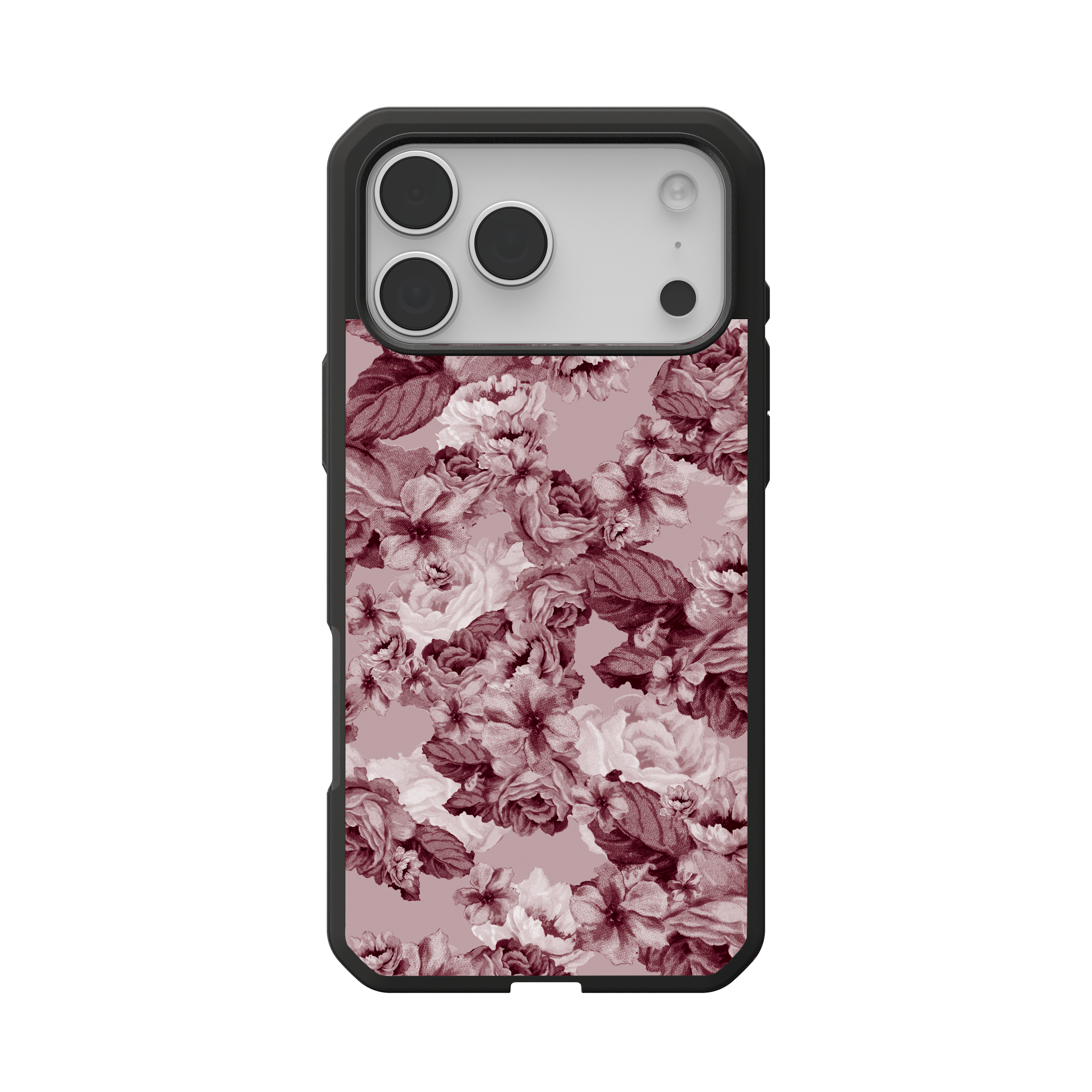 UAG Civilian LT iPhone 17 Pro Max Hülle Floral Merlot MagSafe