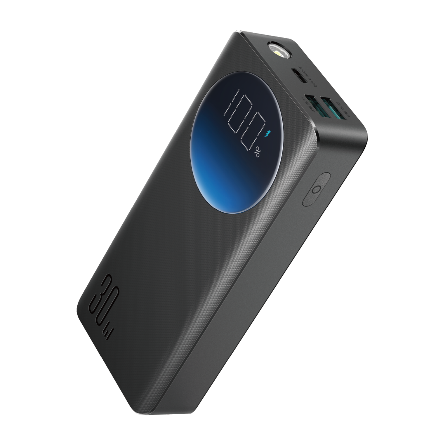JOYROOM JR-PBF02 30W Powerbank 20000mAh Schwarz mit Taschenlampe