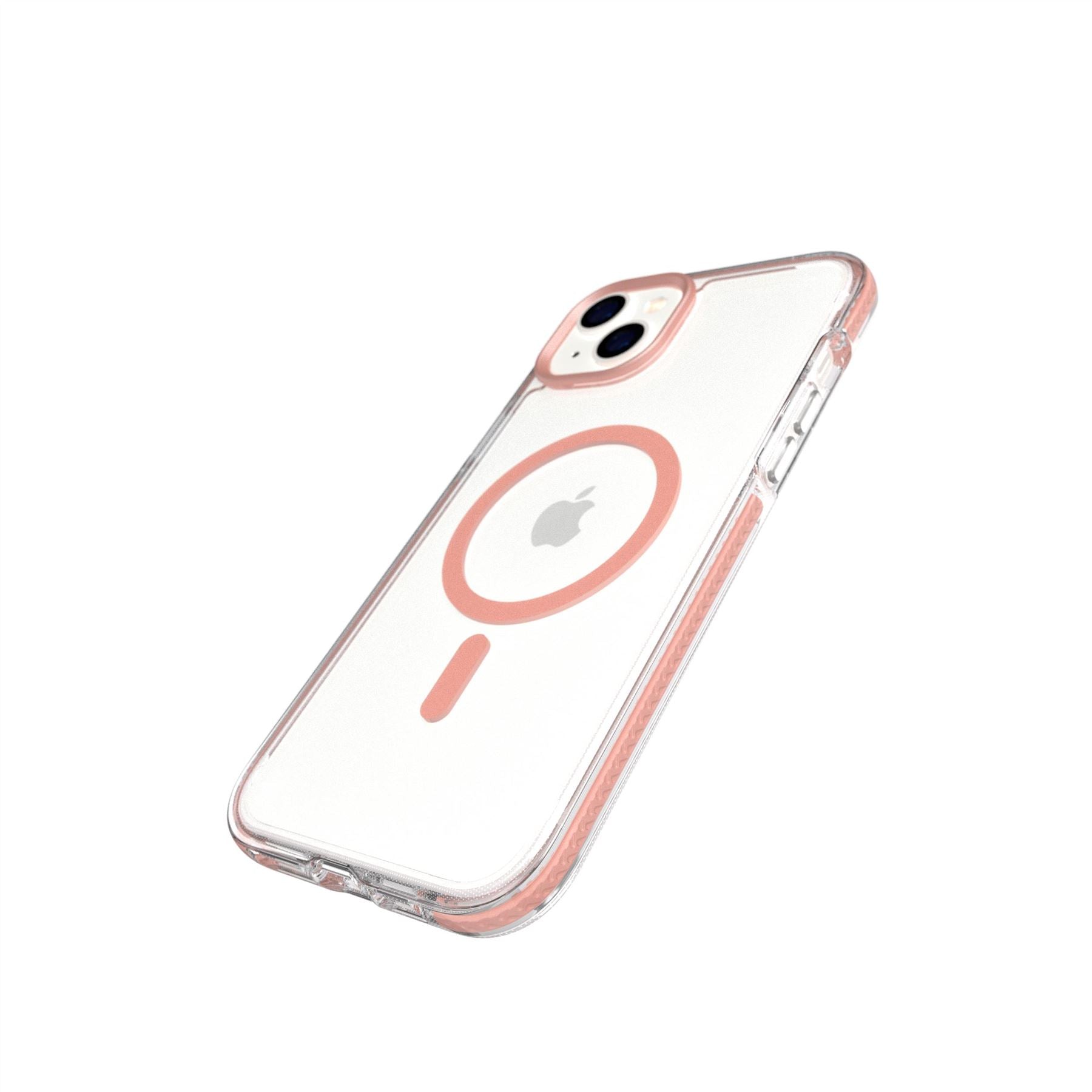 Tech21 EvoCrystal iPhone 14 Plus Hülle MagSafe Rose Gold