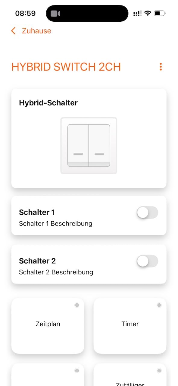 ams OSRAM SMART+ WiFi Matter Wandschalter 2-Kanal weiß