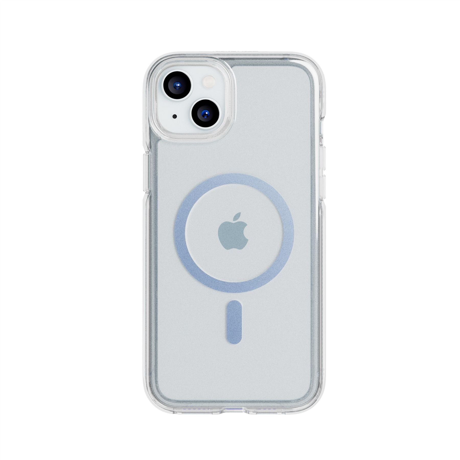 Tech21 FlexQuartz iPhone 15 Plus Handyhülle Blau MagSafe klar