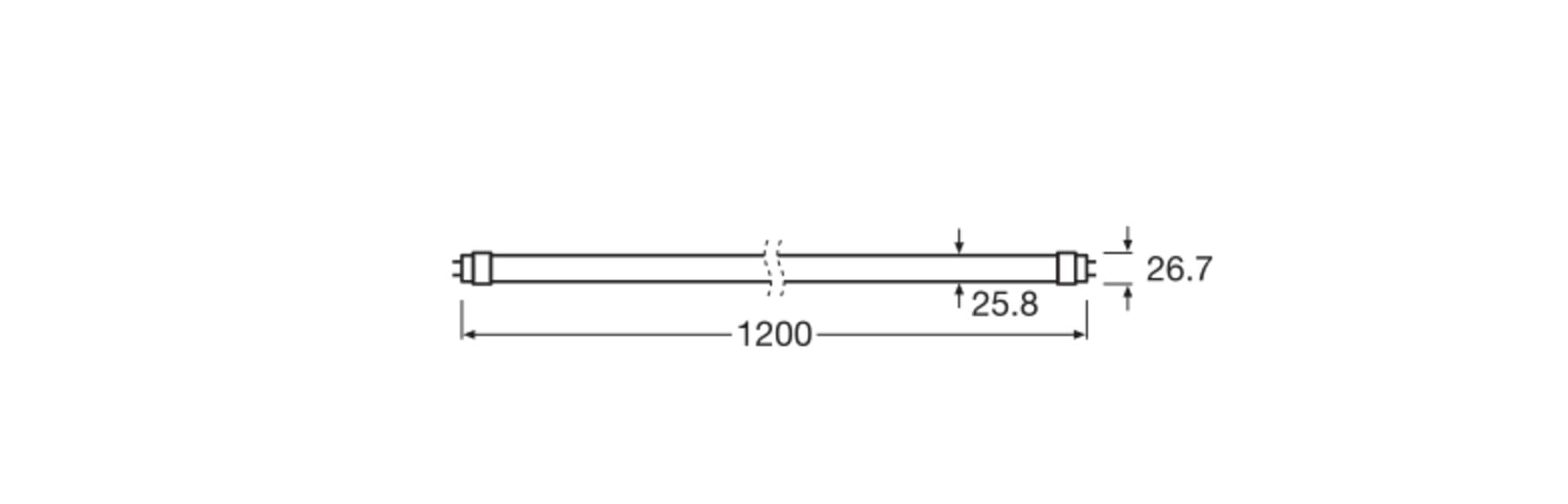 Osram Tube T8 Frosted LED-Röhre 10W 840 G13 8er-Pack