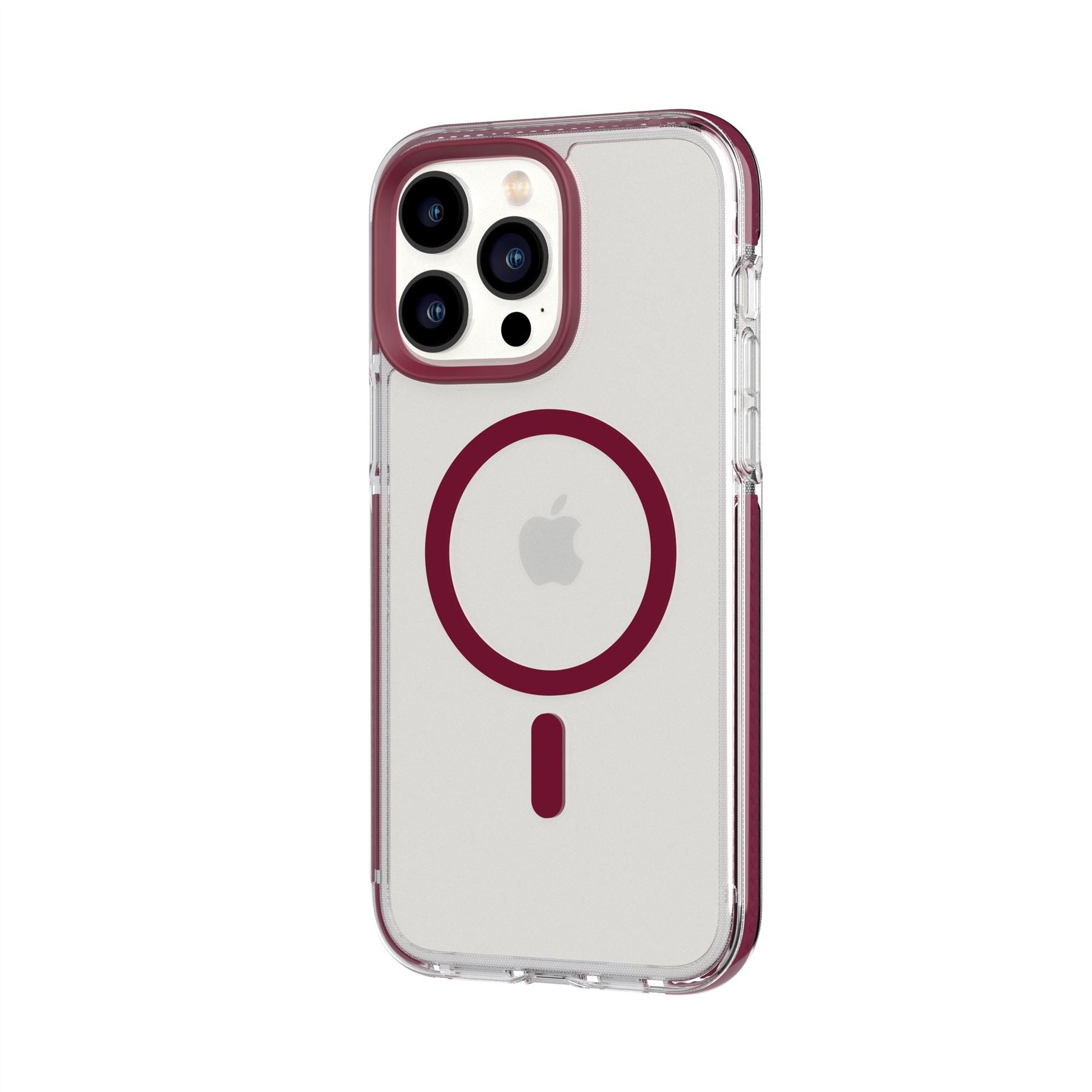 Tech21 EvoCrystal iPhone 14 Pro Max Hülle MagSafe Burgundy 4,9m