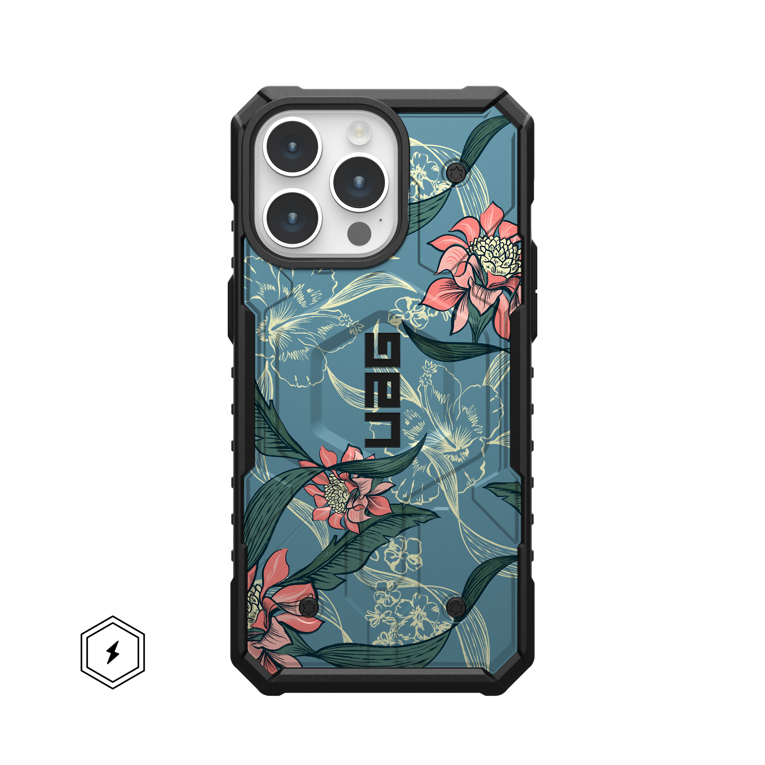 UAG Pathfinder iPhone 16 Pro Max Hülle Makapuu Floral