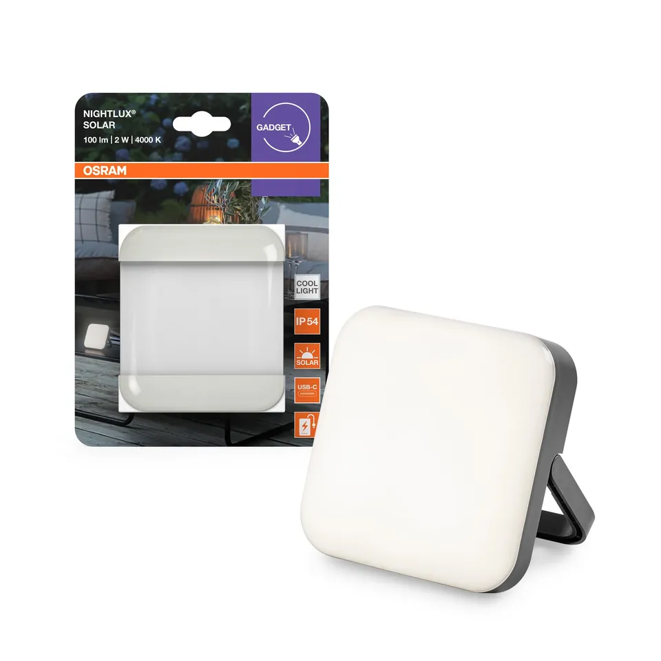 ams OSRAM Nightlux Solar LED-Leuchte grau 100lm IP54